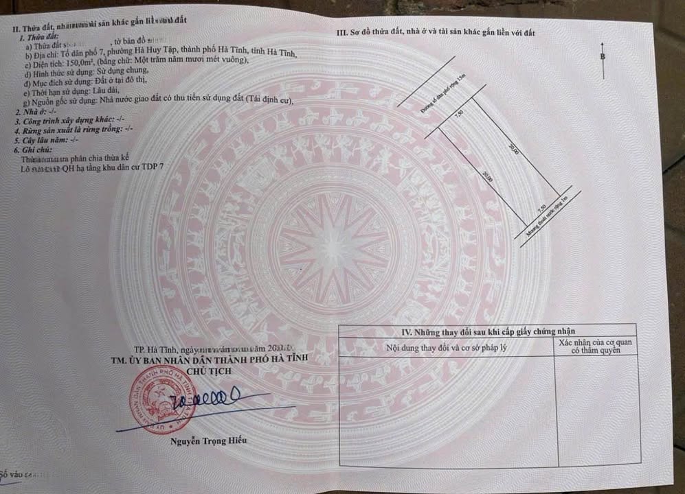 Đất quy hoạch TDC Vincom TDP7, Thành Sen, 150m² - Giá tốt, đầu tư sinh lời!