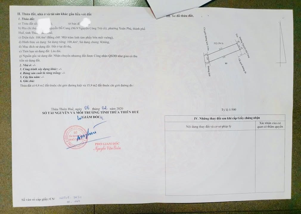 Đất hai mặt tiền Nguyễn Đỗ Cung, Vỹ Dạ 108,4m² giá 4 tỷ - Đầu tư sinh lời ngay!