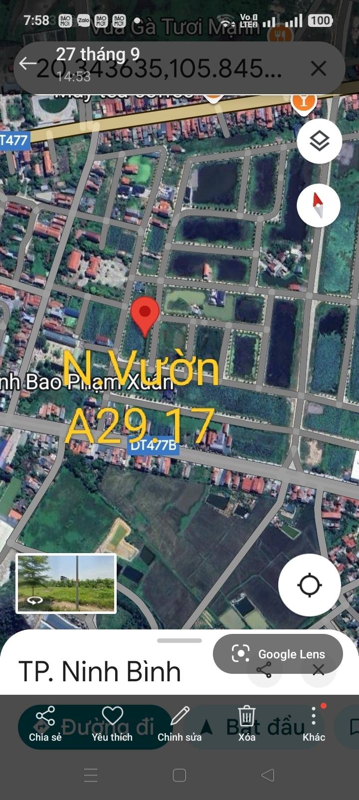 Đất nhà vườn Gia Viễn Ninh Bình 216m² - Giá thỏa thuận hấp dẫn!