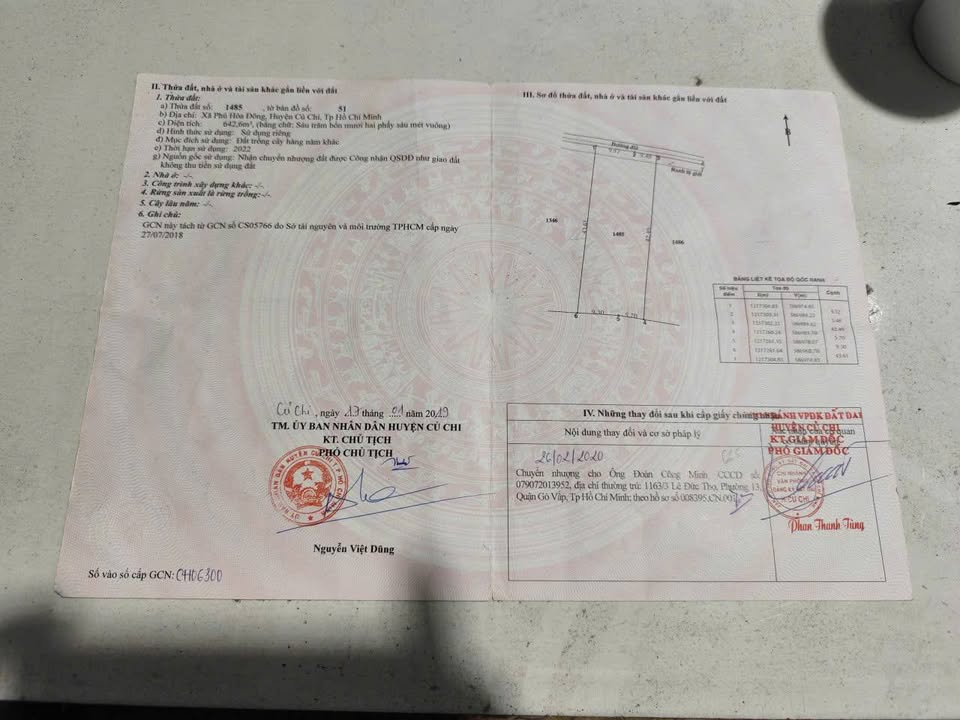 Đất trồng cây tại Phú Hòa Đông, Củ Chi 462.6m² giá 2.5 tỷ - Cơ hội đầu tư hấp dẫn!