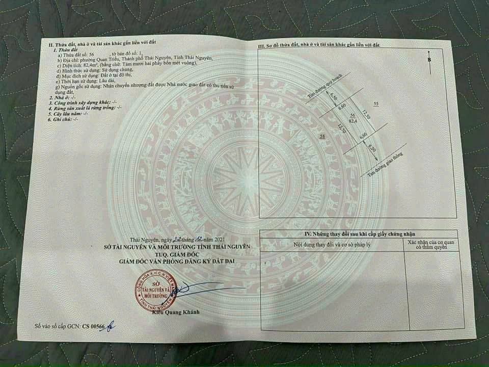 Lô đất 2 mặt thoáng Quan Triều 82,4m² giá 1.4 tỷ - Cơ hội đầu tư tuyệt vời!