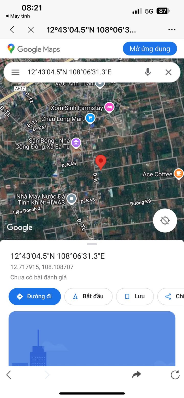 Đất thổ cư Tân An, Buôn Ma Thuột 144m² giá 1.43 tỷ - Đường thông khu dân cư ổn định!