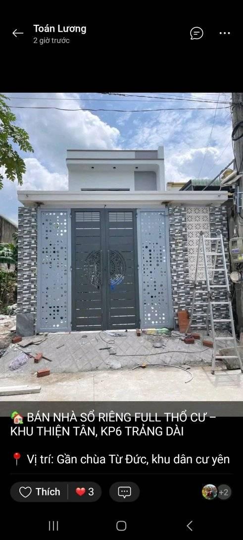 Nhà phố Thiện Tân Vĩnh Cửu 135m² giá 2.58 tỷ - An ninh tốt, đầy đủ tiện nghi!