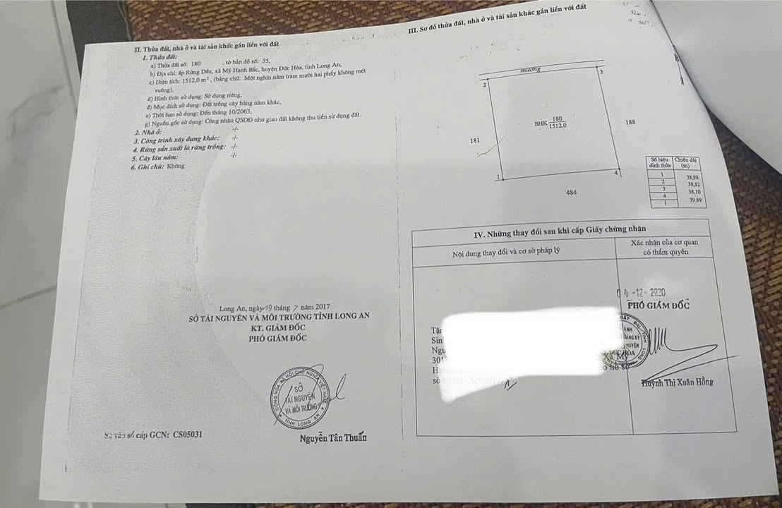 Đất vườn 1500m² tại Mỹ Hạnh Bắc giá 1.6 tỷ - Sổ hồng chính chủ!