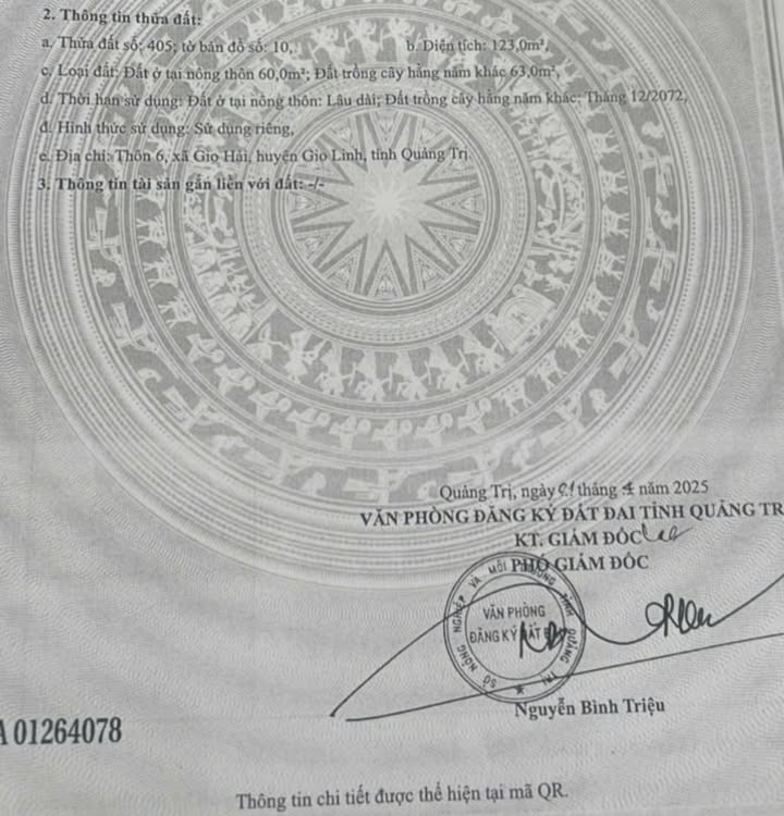 Đất biển thôn 6 Gio Hải 126m² giá 300 triệu - Tiềm năng sinh lời cao!