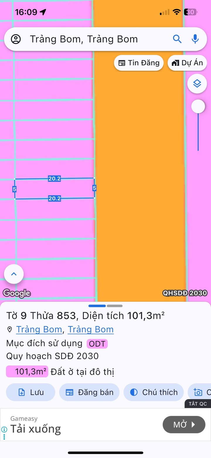 Đất nền Trảng Bom 100m² giá 2 tỷ - Hạ giá bán gấp!