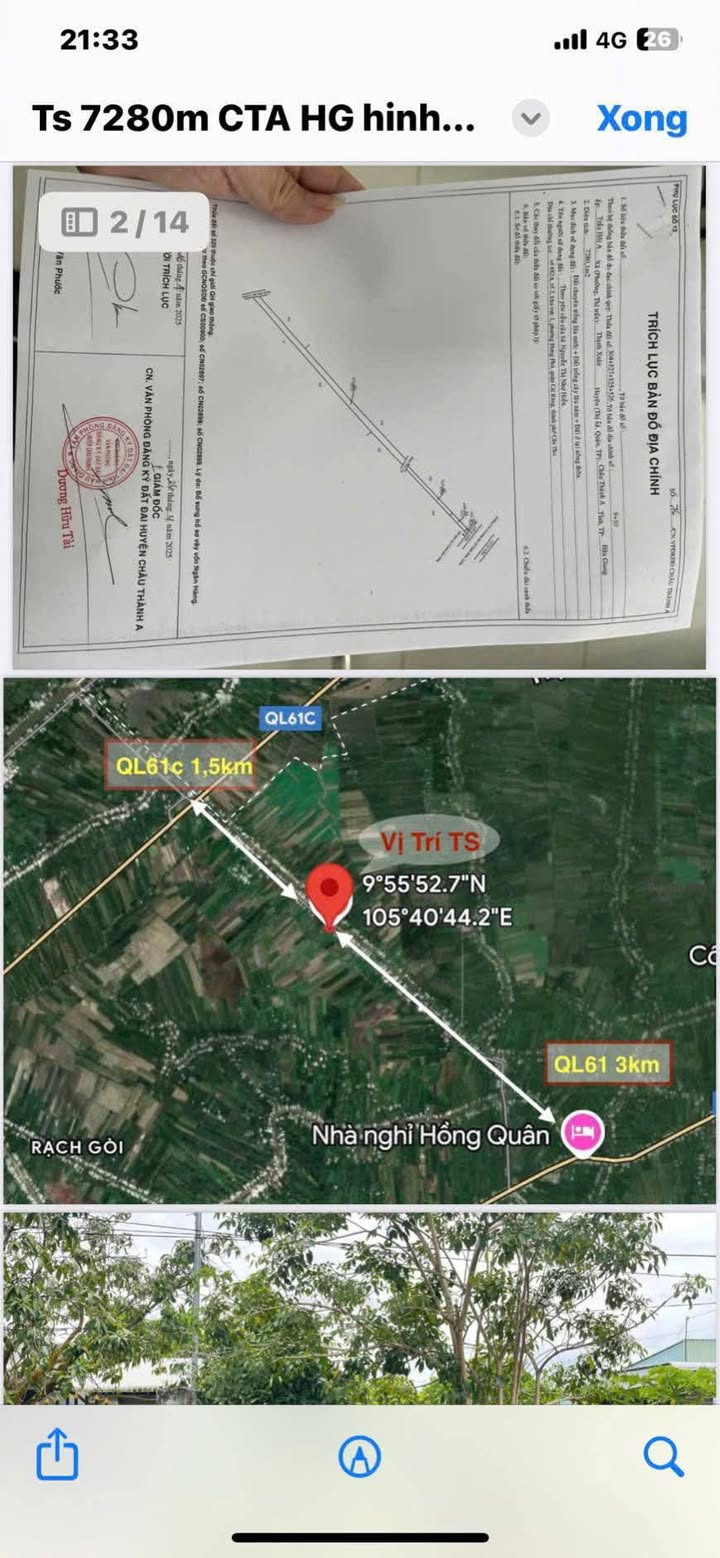 Đất vườn 7.280m² tại Kênh Trầu Hôi - Thạnh Xuân, Châu Thành A - Giá 5 tỷ thương lượng!