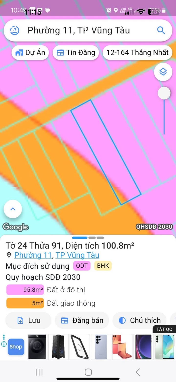 Đất hai mặt tiền Hẻm 714, đường 30 Tháng 4, 100.8m² giá 2.878 tỷ - Cần bán gấp!