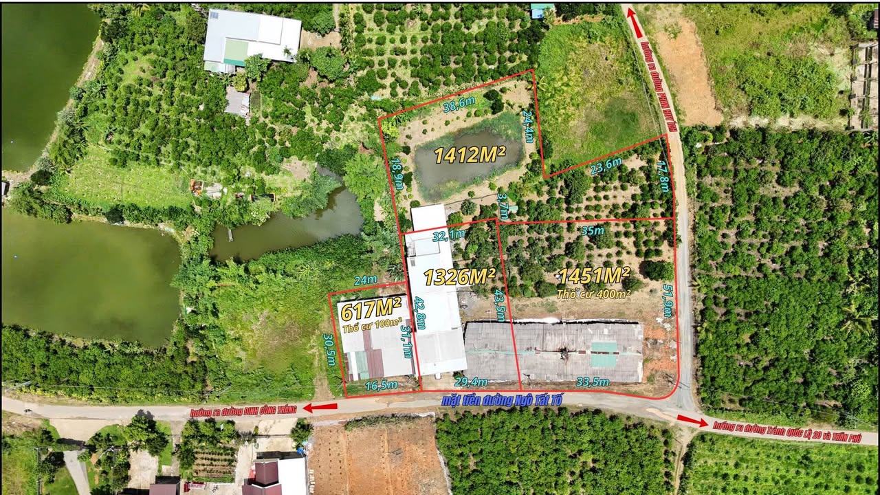 Đất Farm Bảo Lộc 4806m² giá thỏa thuận - Mặt tiền 79,4m đường Ngô Tất Tố!
