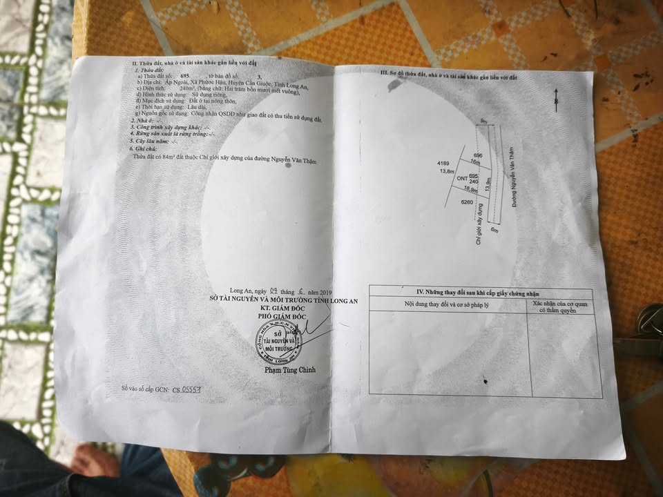 Nhà cấp 4 240m² Phước Hậu Cần Giuộc giá 2.2 tỷ - Chính chủ bán gấp!