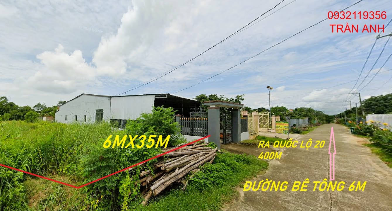 Đất nền xã Phú Ngọc, Định Quán 204m² chỉ 600 triệu - Đối diện chợ 107!