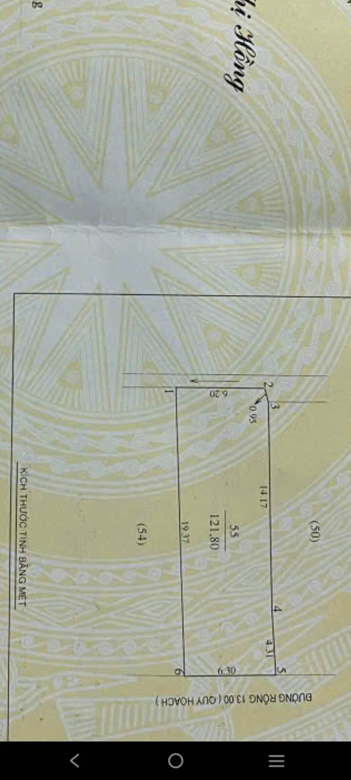 Đất nền phường Hưng Phúc, TP Vinh 121m² giá 6.655 tỷ - Đất ở chính chủ, hướng Đông!