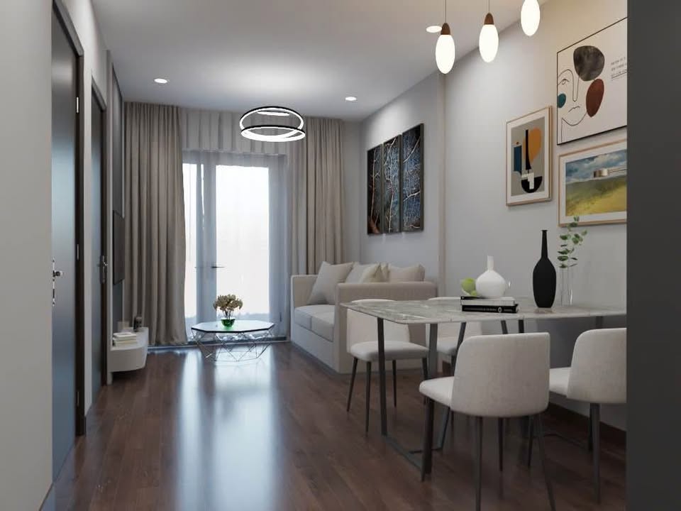 Căn hộ cho thuê Toà Lotus, Võ Nguyên Giáp, Hải Phòng 60m² giá 9 triệu - Full nội thất mới tinh!