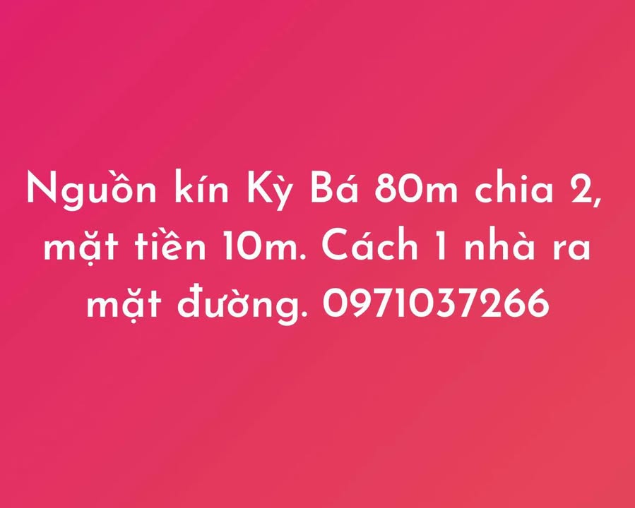 Đất nền Kỳ Bá Thái Bình 80m² giá thỏa thuận - Mặt tiền 10m, vị trí đắc địa!