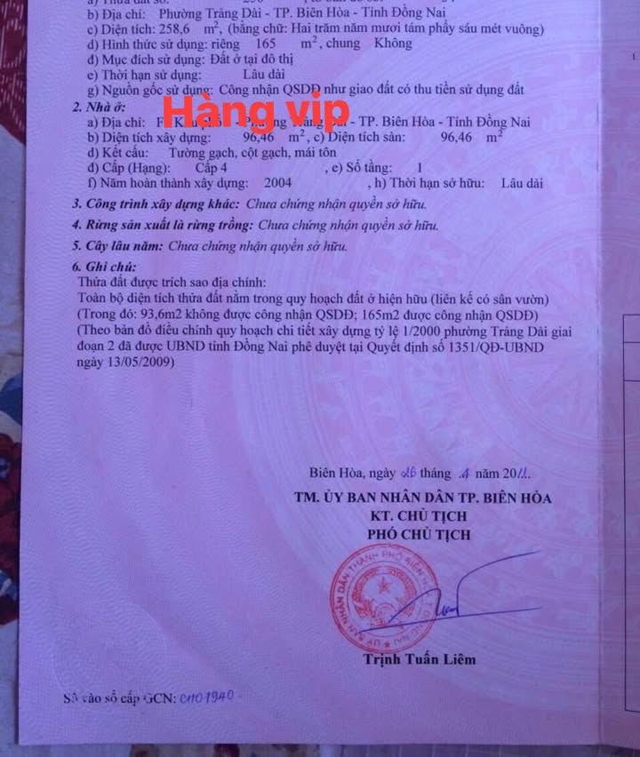 Đất nền biệt thự Biên Hòa 245.7m² giá 8.8 tỷ - Sổ hồng chính chủ, đầu tư sinh lời!