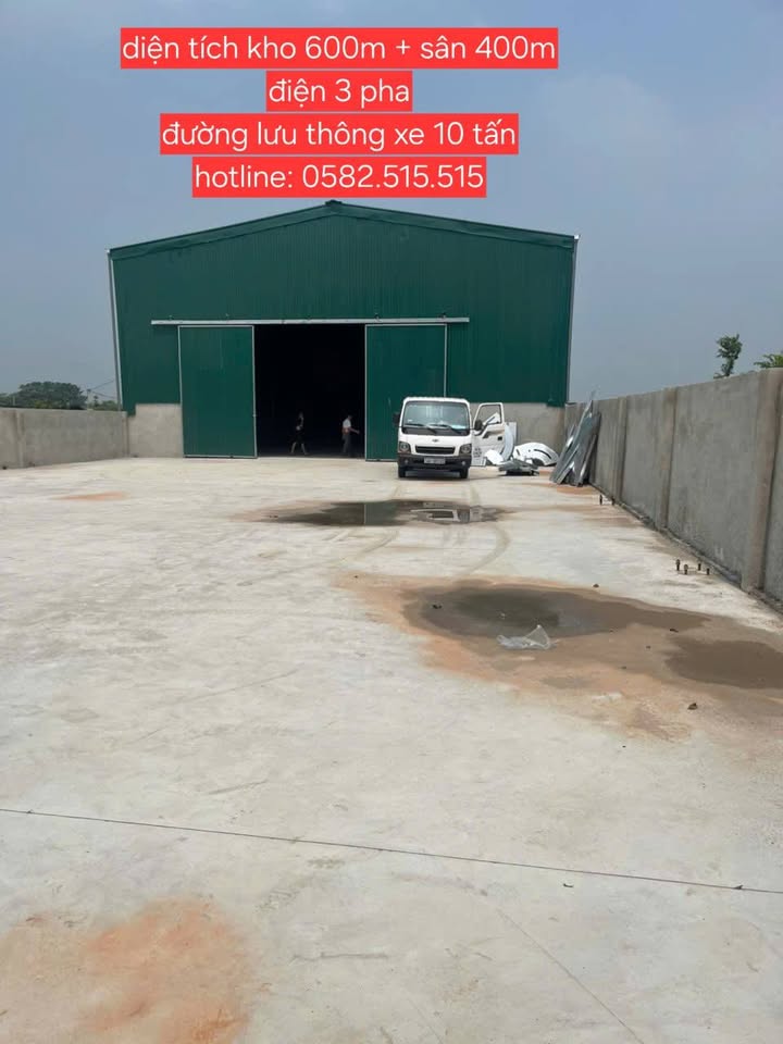 Kho xưởng cho thuê tại Vạn Phúc, Thanh Trì 600m² - Giao thông thuận lợi!