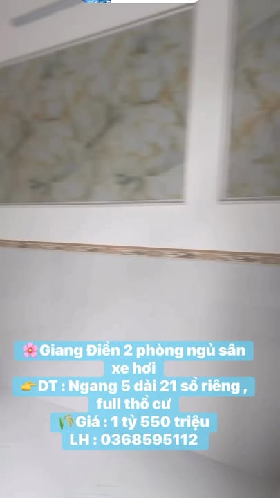 Nhà phố Giang Điền - Trảng Bom 105m² giá 1.55 tỷ - Sẵn sàng vào ở ngay!