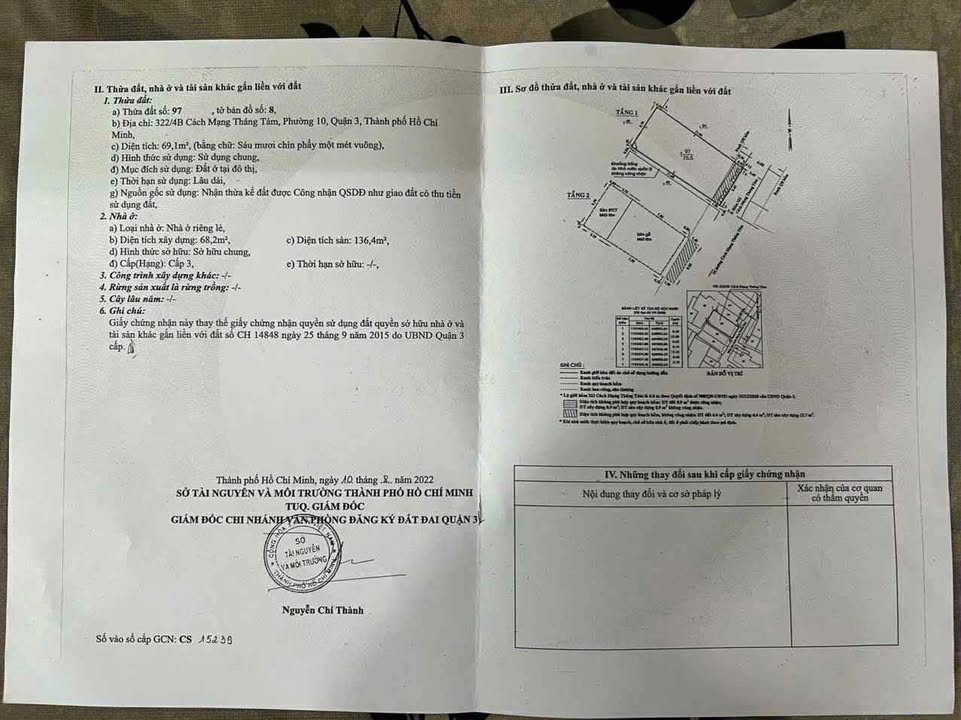 Nhà riêng quận 3 75.5m² giá thỏa thuận - Nở hậu, vị trí đắc địa!