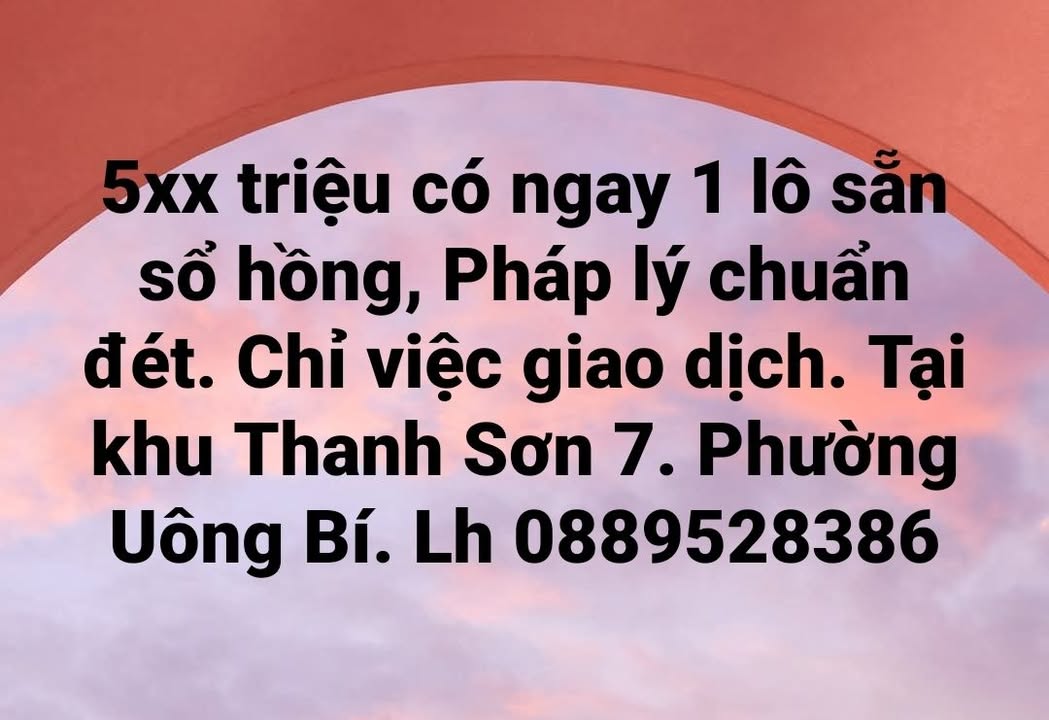 Lô đất 90m² phường Thanh Sơn, Uông Bí giá chỉ 500 triệu - Pháp lý rõ ràng!