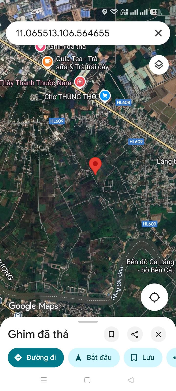 Đất ruộng Phú An Bến Cát 2.541m² giá 2.541 tỷ - Đầu tư sinh lời ngay!