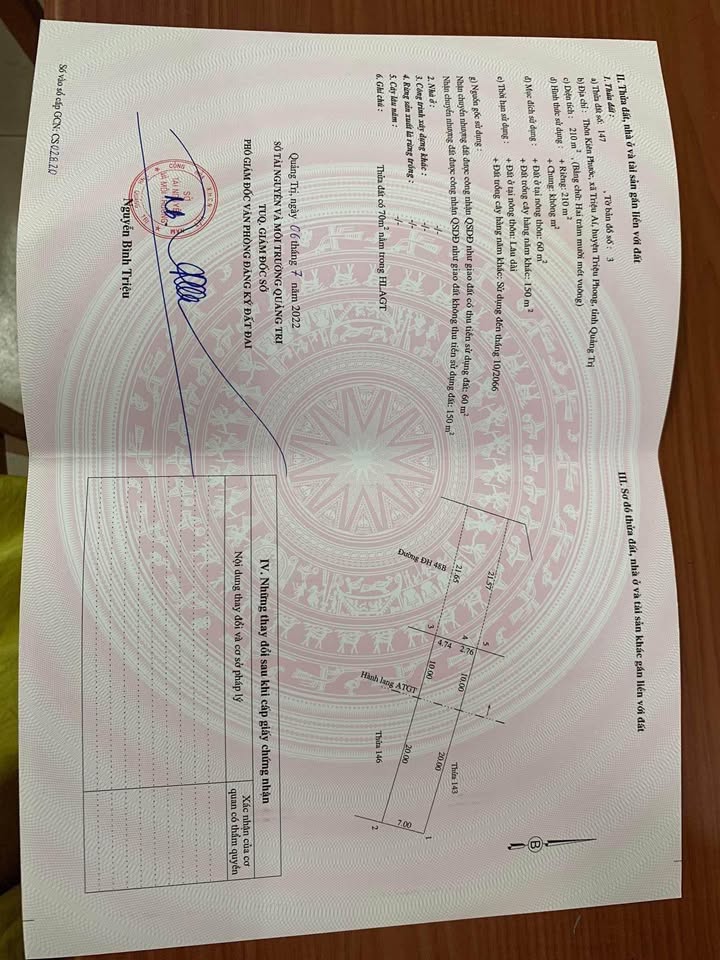 Đất nền Triệu Ái 140m² giá chỉ 200 triệu - Đầu tư sinh lời ngay!