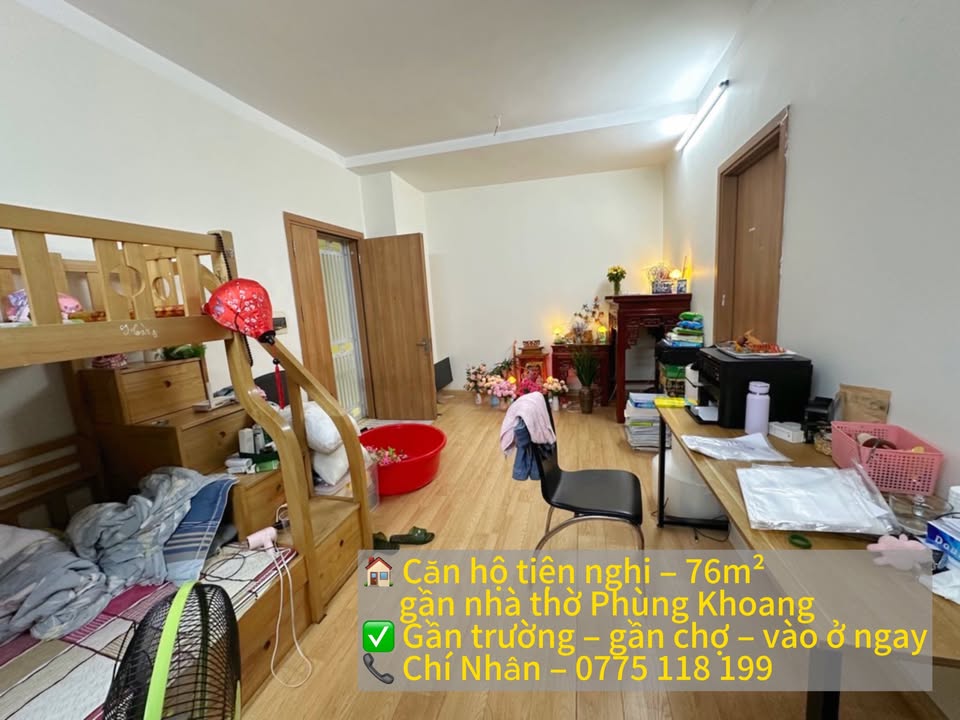 Căn hộ Intracom 1 Trung Văn 76m² giá thỏa thuận - Tiện nghi đầy đủ, vị trí đắc địa!