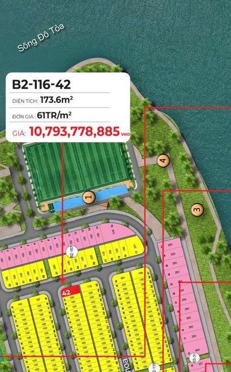 Đất nền Đầm Sen Nam Hòa Xuân 173m² giá 10 tỷ - Bán gấp lô góc view công viên, sông!