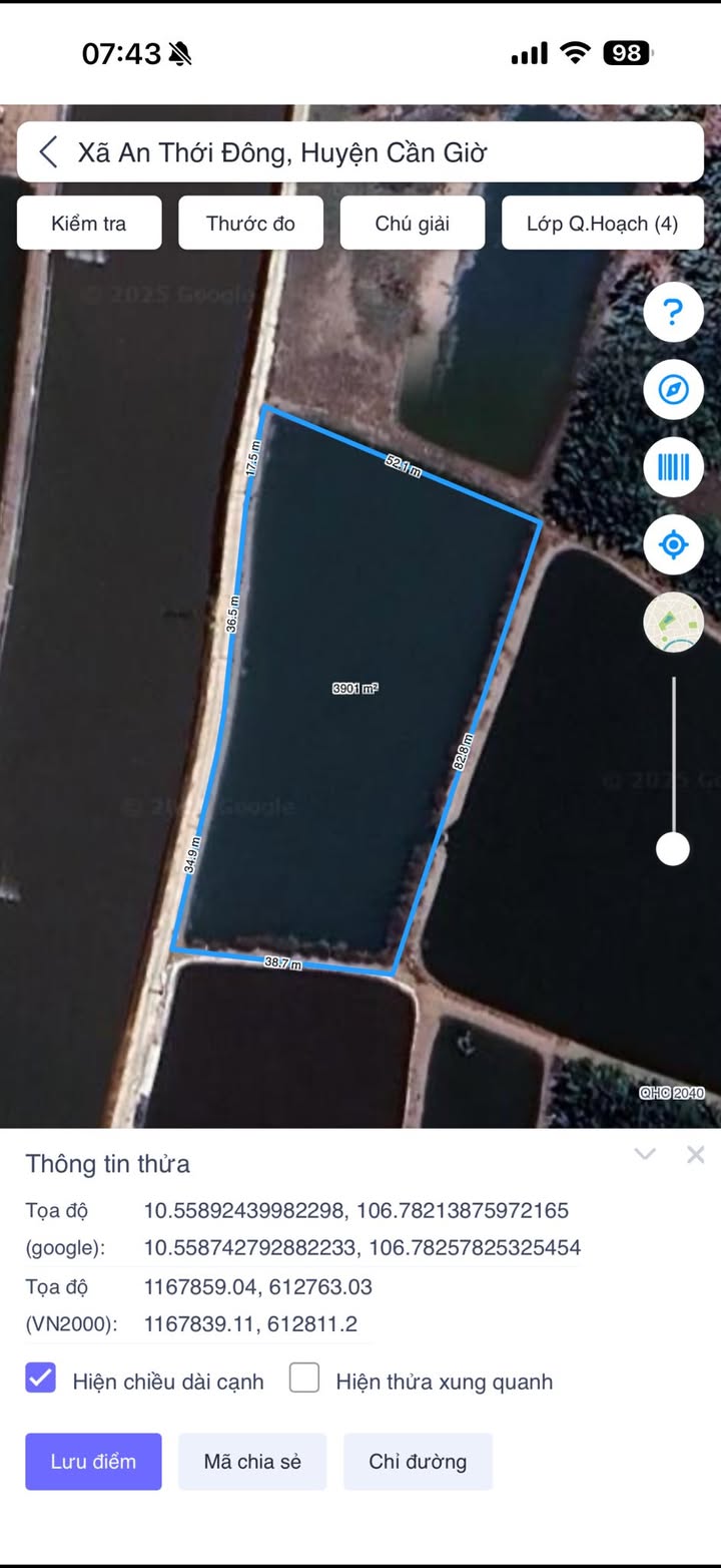 Đất An Thới Đông 3.901m² giá 6.4 tỷ - Mặt tiền đường ô tô, cơ hội đầu tư tốt!