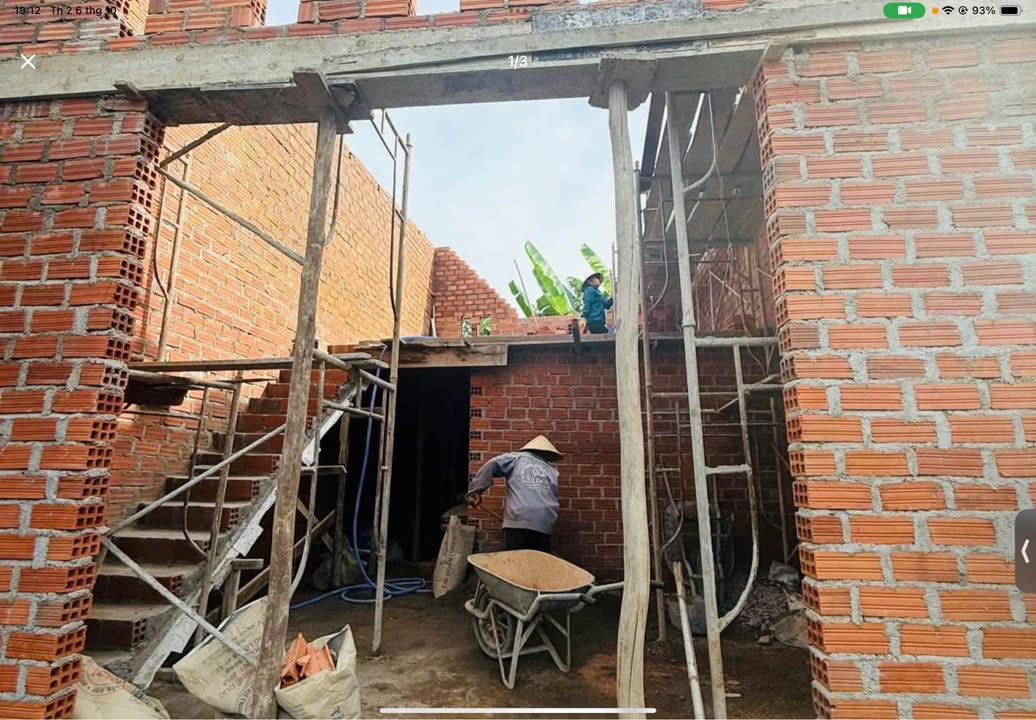 Nhà Gác Lỡ Nhơn Phú 48m² giá 600 triệu - Đang hoàn thiện, chọn màu sơn riêng!