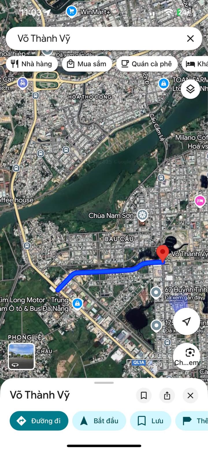 Đất nền đường Võ Thành Vỹ, Cẩm Lệ 100m² giá 4.95 tỷ - Đối diện công viên