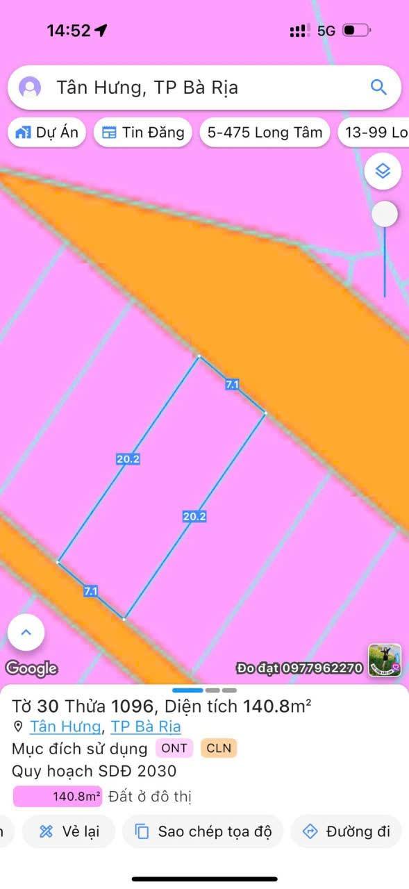 Đất thổ cư Tân Hưng Bà Rịa 100m² giá chỉ 1 tỷ - Cơ hội đầu tư tuyệt vời!