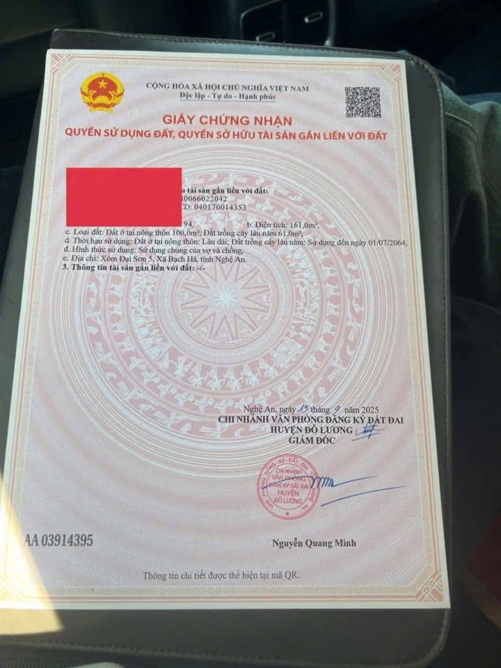 Đất nền xã Đại Sơn, huyện Đô Lương, Nghệ An 160m² giá tốt - Đầu tư sinh lời ngay!