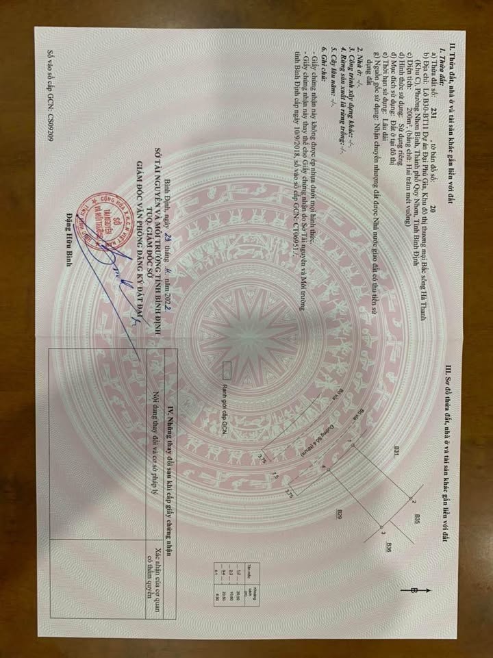 Đất biệt thự Đại Phú Gia Quy Nhơn 200m² giá 7.999 tỷ - Nở hậu, pháp lý rõ ràng!