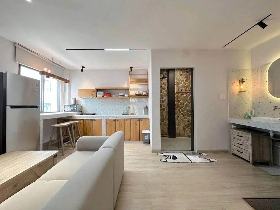 Căn hộ cho thuê Nguyễn Sơn Hà, Quận 3 - 1PN, 14.5 triệu - Vintage ấm cúng, tiện nghi đầy đủ!