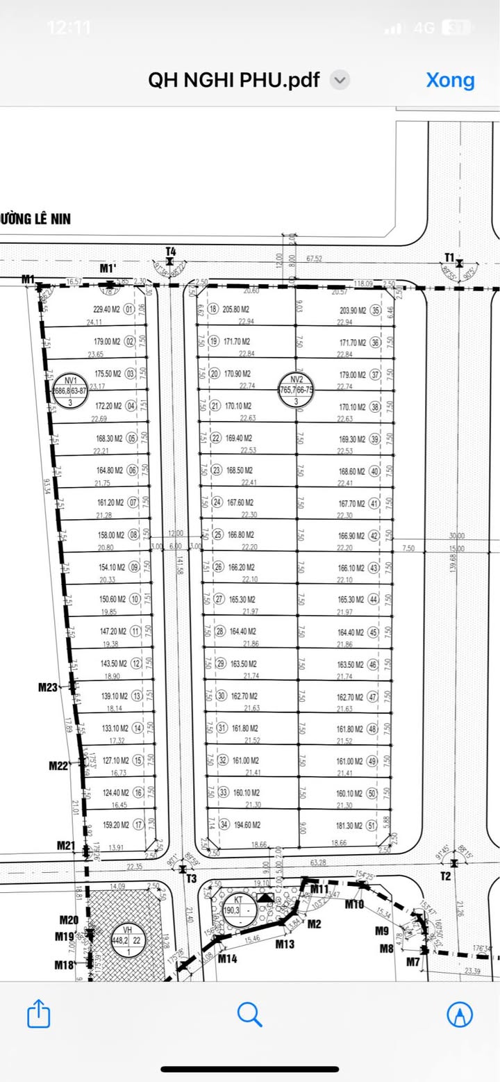 Đất nền mặt đường 12m khu Đại Thành, Nghi Phú, 161m² giá 6.44 tỷ - Đầu tư sinh lời ngay!