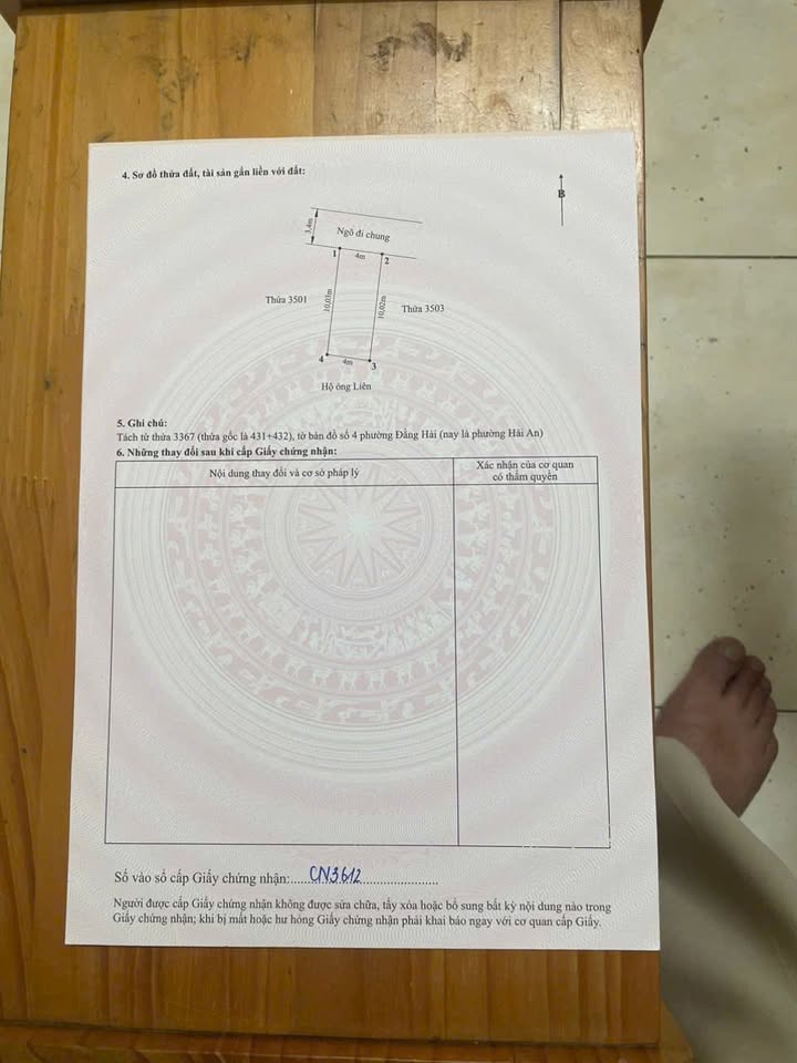 Bán lô đất liền kề ngõ 417 Đằng Hải, Hải An - 40m², giá 1.6 tỷ, phù hợp kinh doanh!