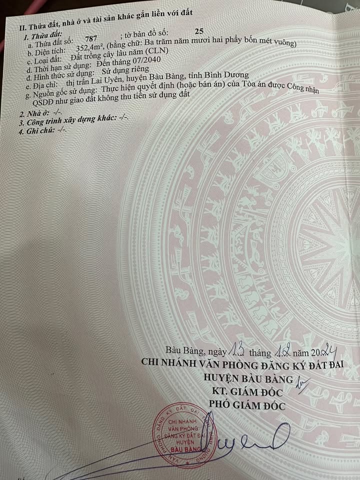 Đất nền 350m² mặt tiền ĐT741C Lai Uyên, Bàu Bàng - Giá chỉ 1 tỷ VND!