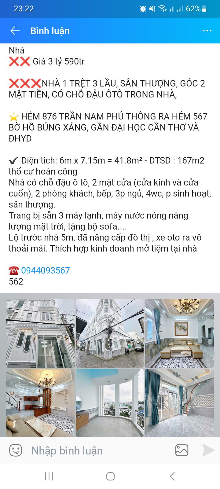 Nhà 1 Trệt 3 Lầu Hẻm 876 Trần Nam Phú 41.8m² giá 3.59 tỷ - Đầu tư sinh lời ngay!