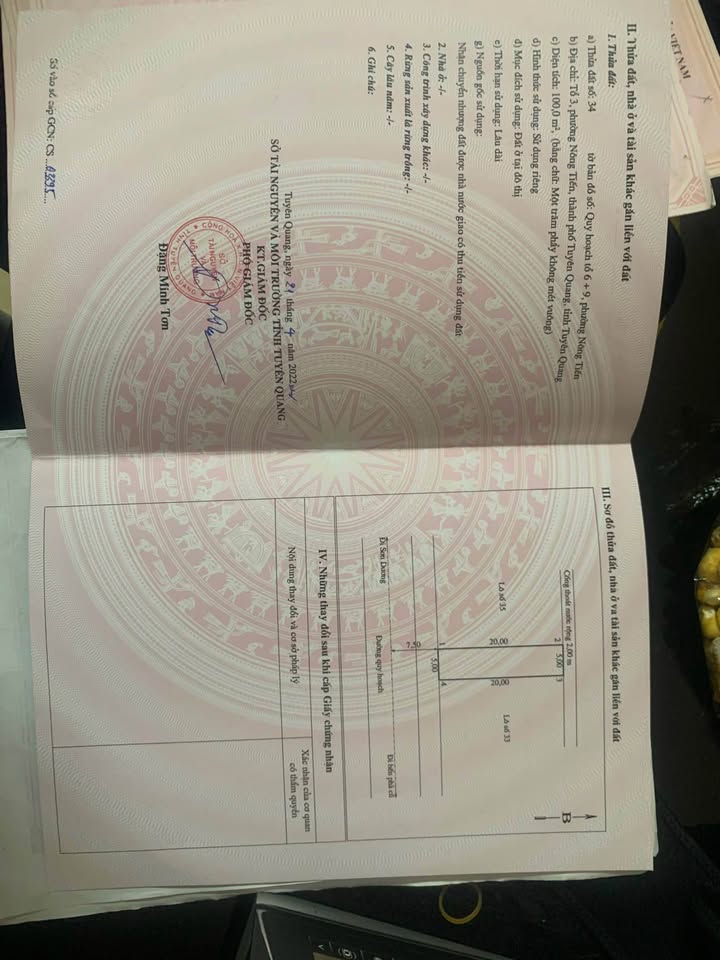 Đất nền phân lô Nông Tiến, Tuyên Quang 100m² giá 2 tỷ - Cần bán gấp trong tuần!