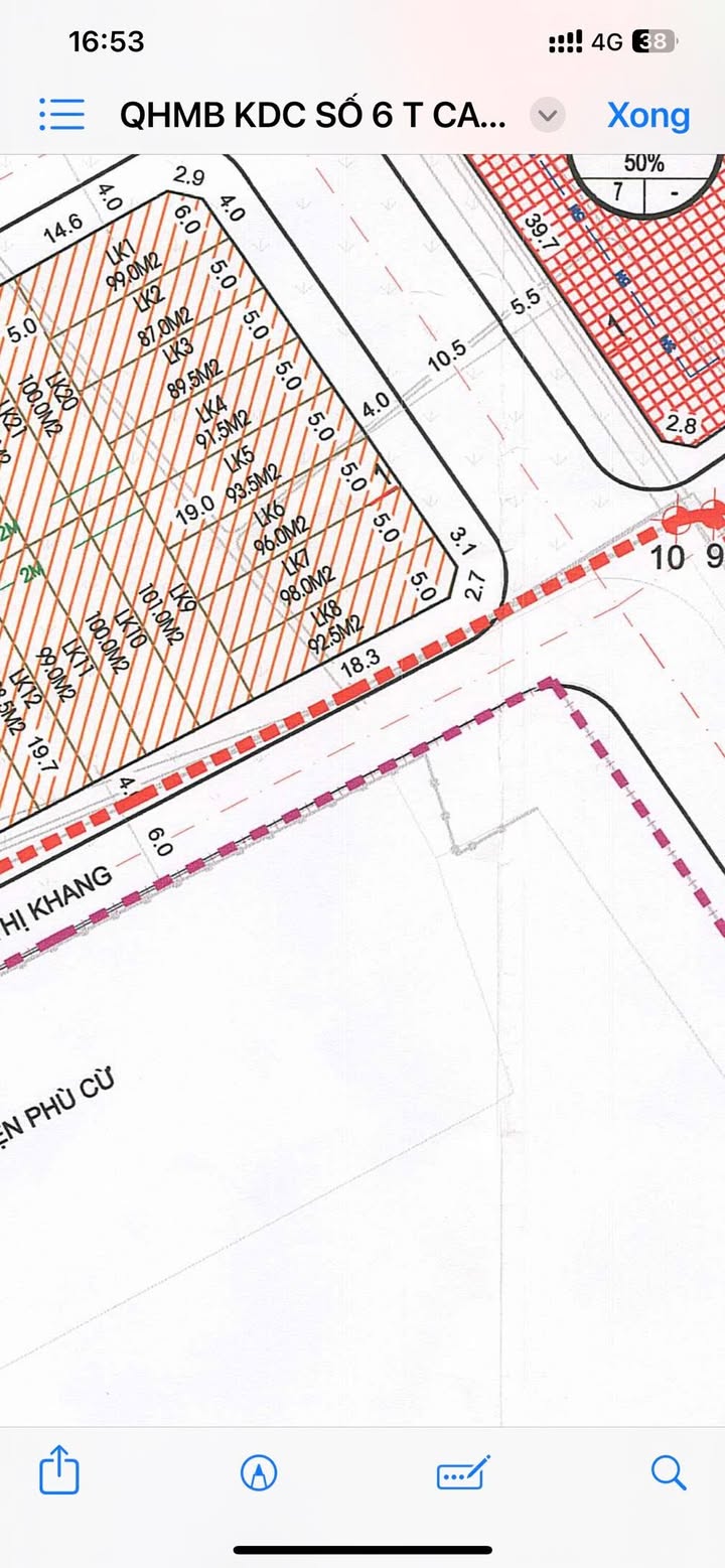 Đất nền Trần Cao, Phù Cừ 98m² giá 2.8 tỷ - Mặt đường chính, view vườn hoa!