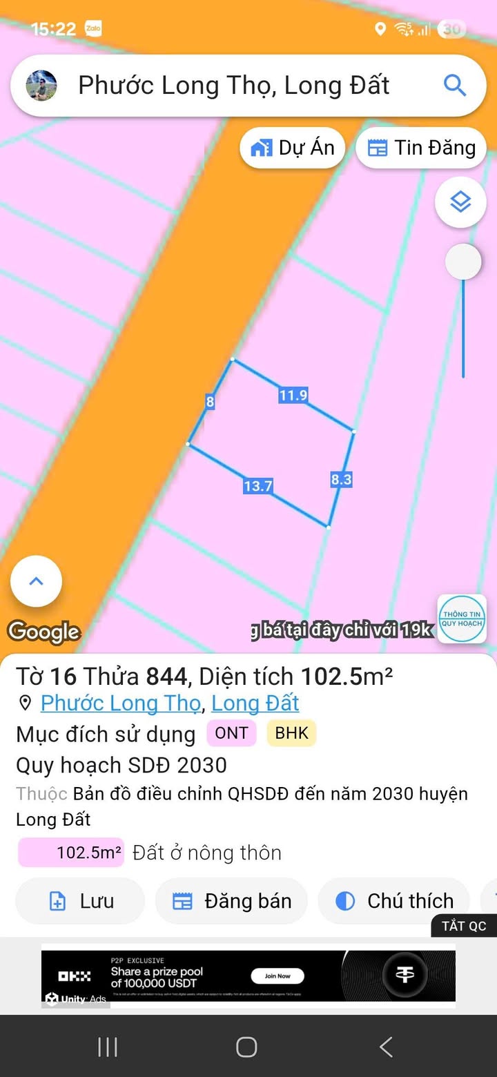Đất nền Phước Long Thọ, Đất Đỏ 104m² giá thỏa thuận - Đầu tư sinh lời ngay!