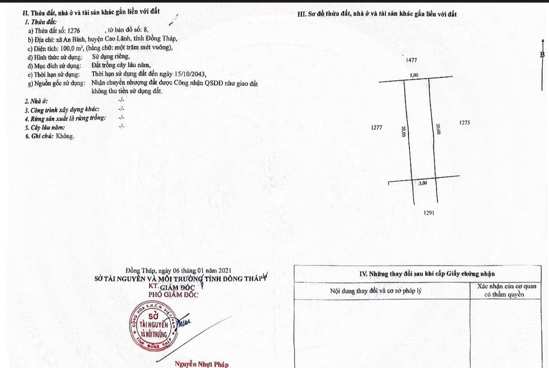 Đất nền chính chủ tại Phường Mỹ Trà, 100m² - Đất vuông đẹp, an ninh tốt!