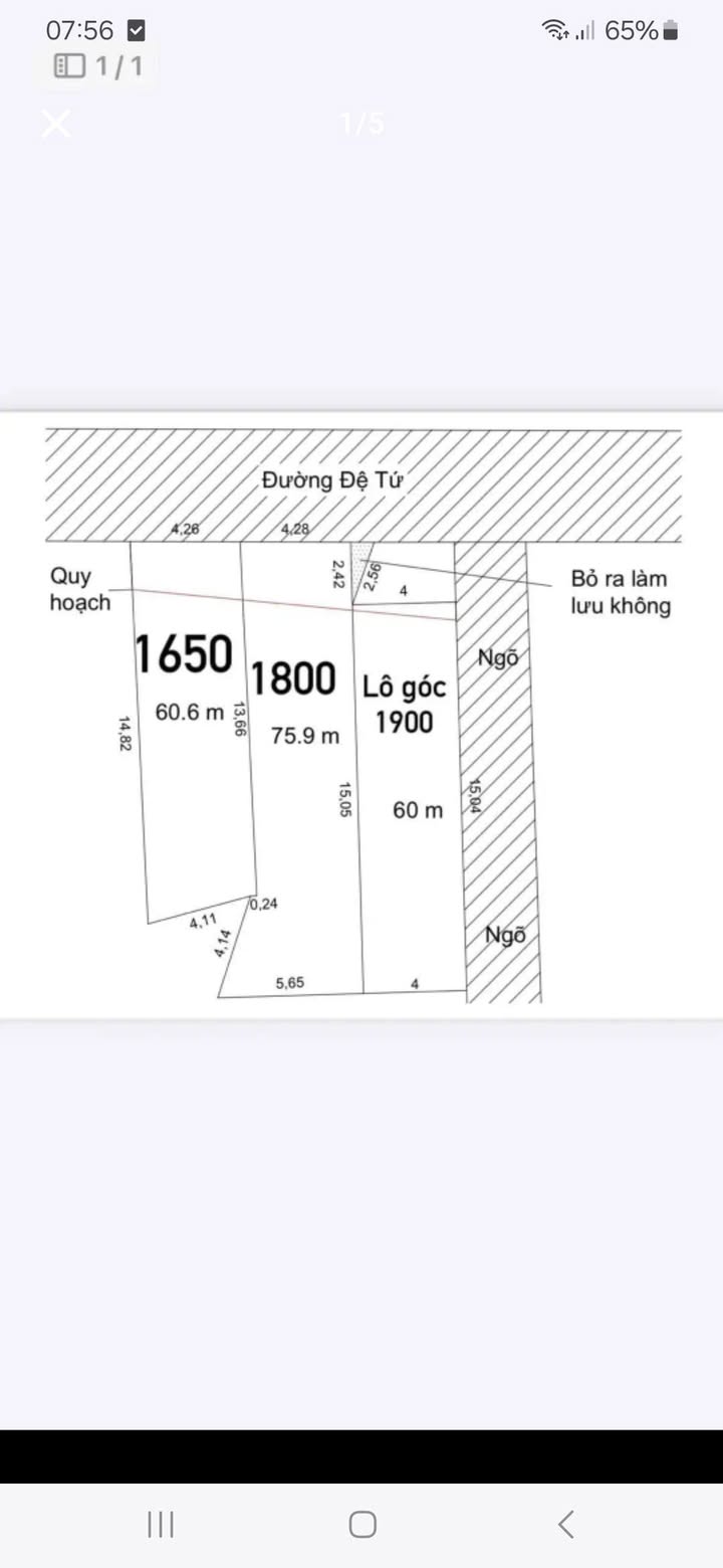 Đất mặt đường Đệ Tứ Nam Định, 60m² giá chỉ 1.6 tỷ - Cơ hội đầu tư tuyệt vời!
