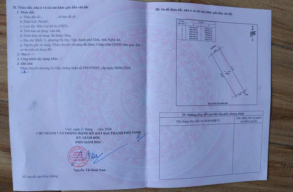 Đất nền Khối 11, Phường Hà Huy Tập 98m² giá 4 tỷ - Vị trí kinh doanh lý tưởng!