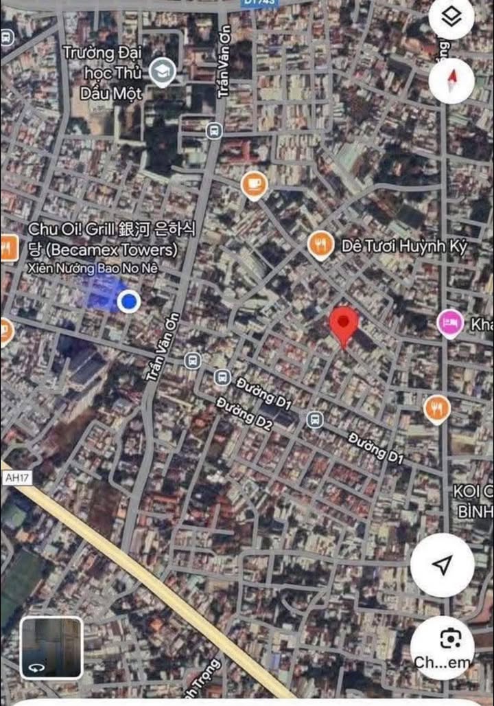 Đất nền Thủ Dầu Một 194m² giá 6.7 tỷ - Đường ô tô, gần KDC Phú Hòa 1!