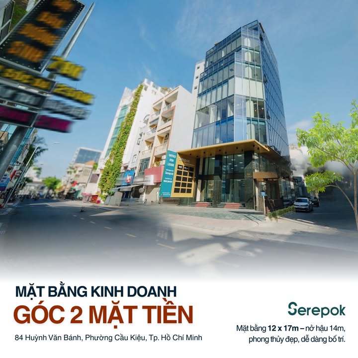 Mặt bằng kinh doanh góc 2 mặt tiền 84 Huỳnh Văn Bánh, Phú Nhuận - Vị trí đắc địa, sẵn sàng hoạt động!