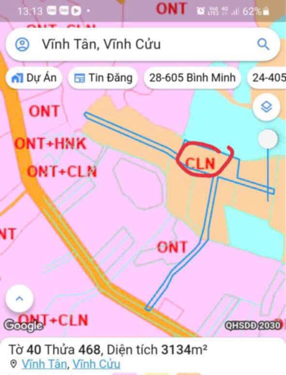 Đất thổ cư Vĩnh An 200m² giá chỉ 450 triệu - Sổ đỏ chính chủ!