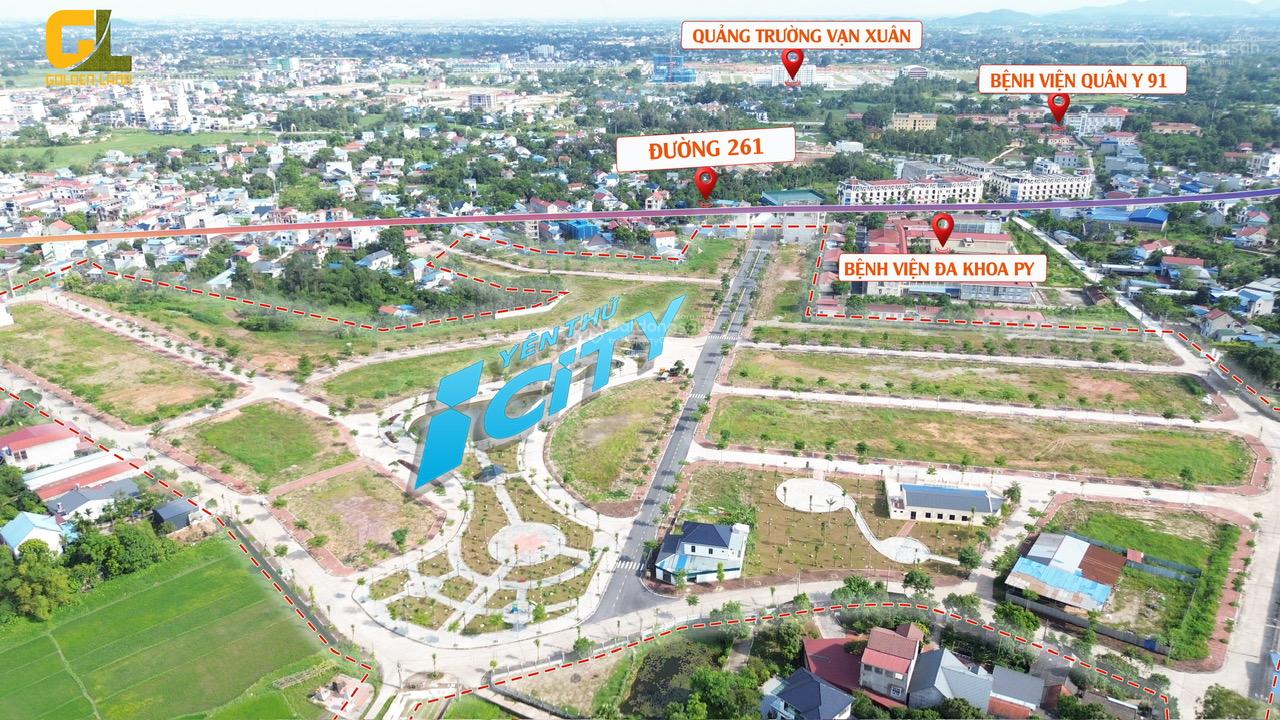Bán đất nền dự án Yên Thứ City 100m² giá 2.2 tỷ - Cơ hội đầu tư hấp dẫn!