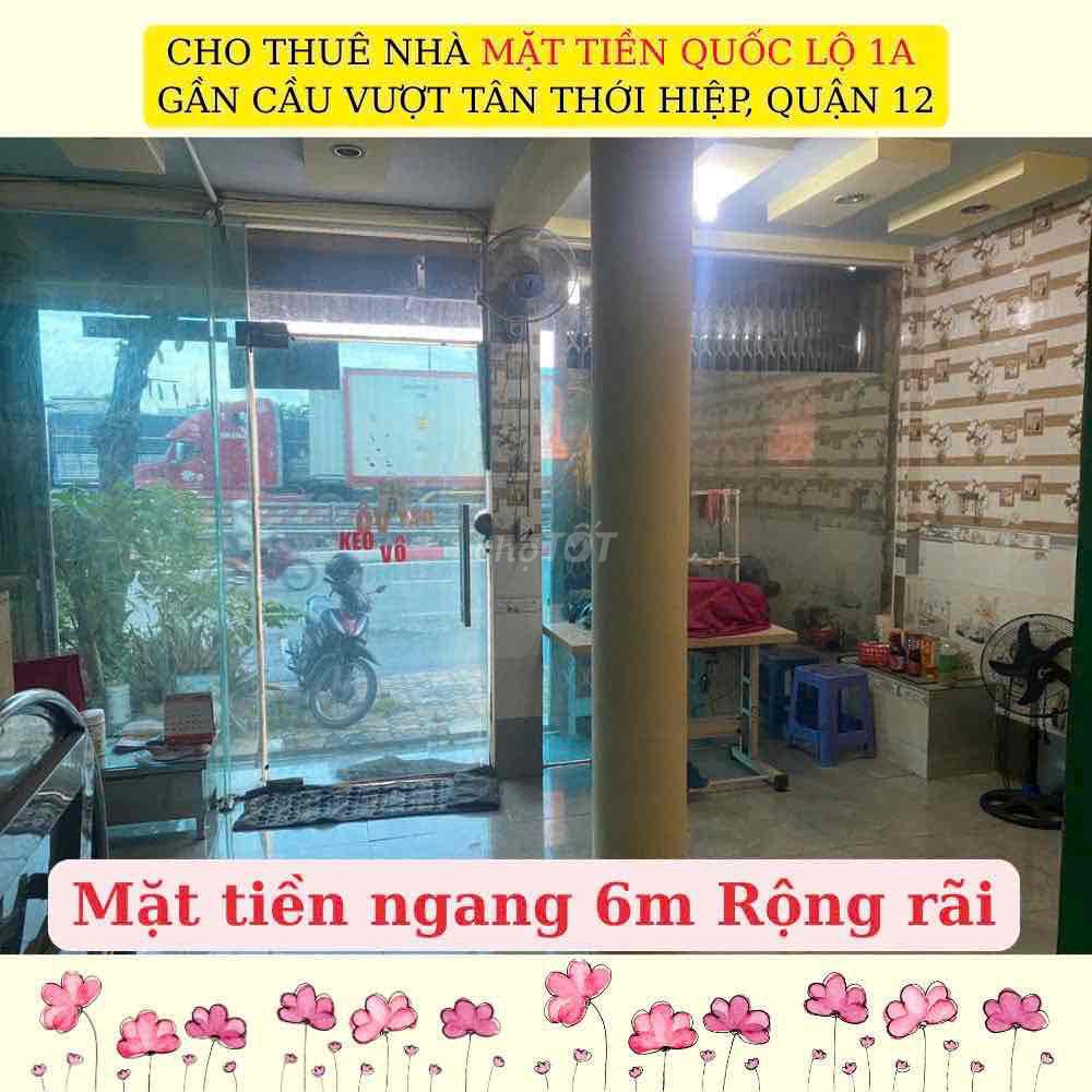 Cho thuê nhà mặt tiền Quốc lộ 1A, Quận 12 - Diện tích 30m², giá chỉ 8.5 triệu