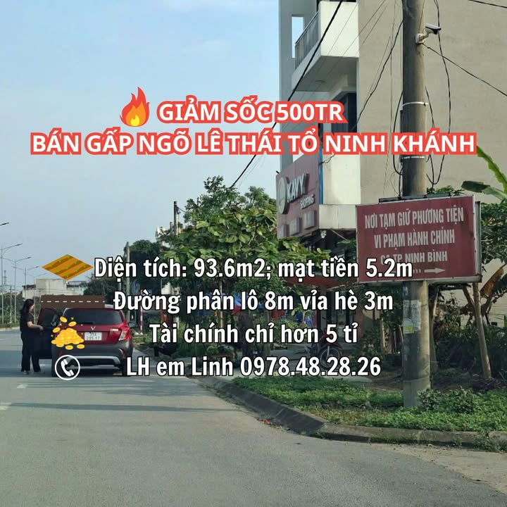 Đất nền Ninh Khánh 93.6m² giá 5 tỷ - Cơ hội đầu tư không thể bỏ lỡ!